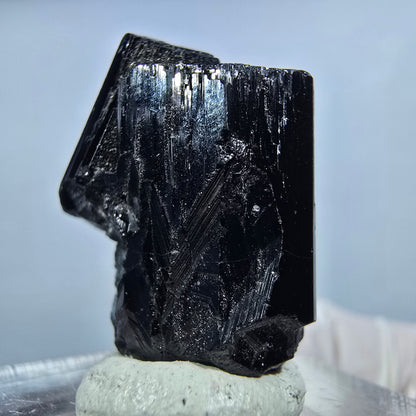 Seltene Schörl Turmalin Stufe, schwarz Erongo, Namibia 23*18*13mm #13216