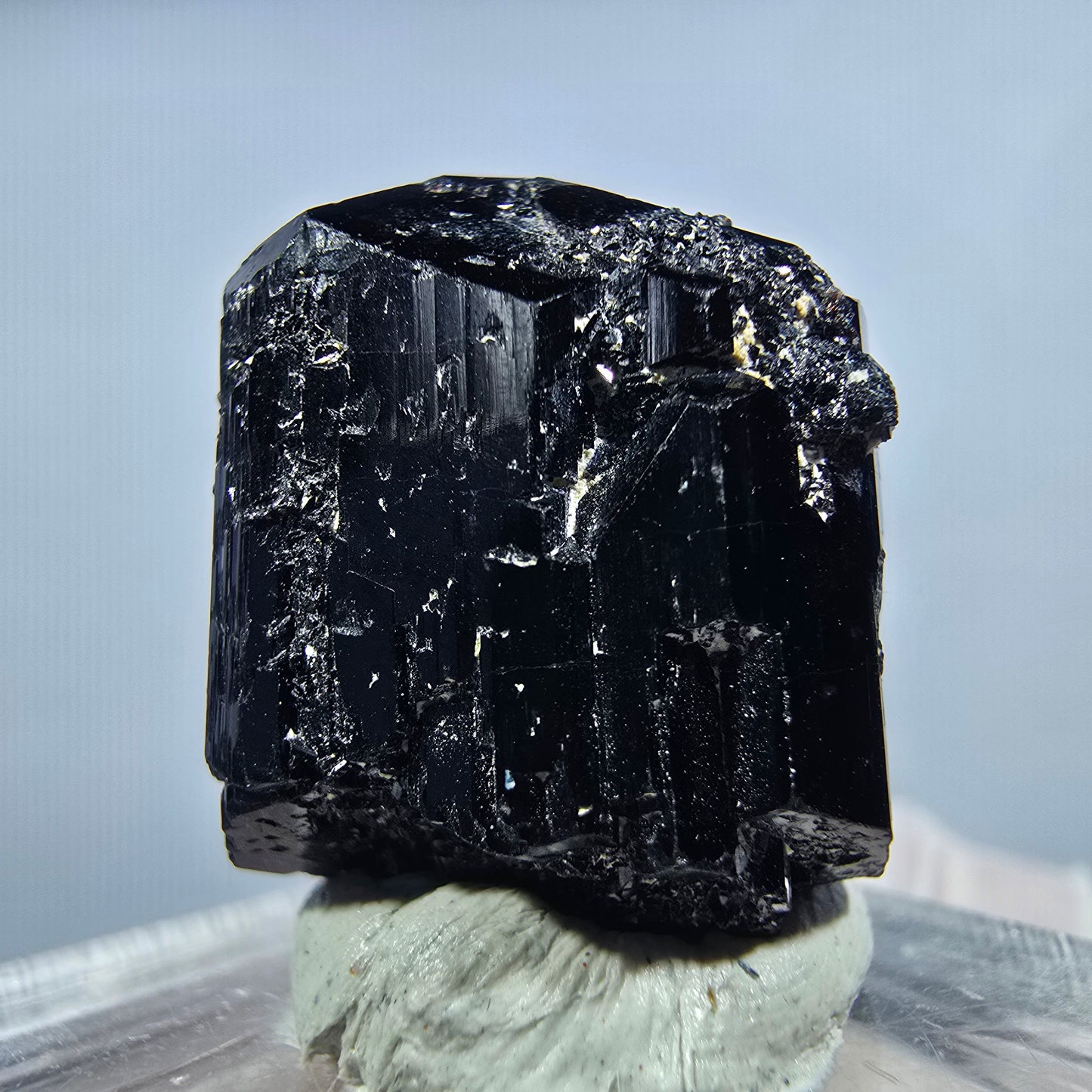Seltene Schörl Turmalin Stufe, schwarz Erongo, Namibia 21*20*15mm #13218
