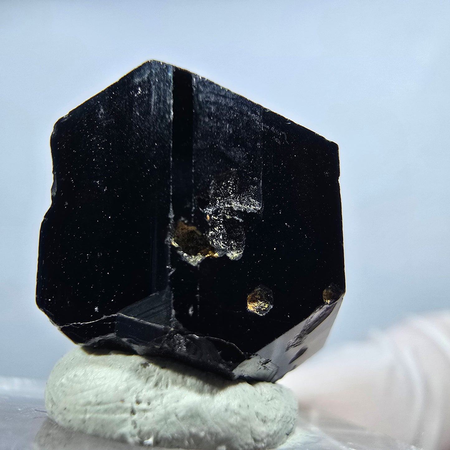Symmetrische Schörl Turmalin Stufe Erongo, Namibia 19*16*16mm #13220