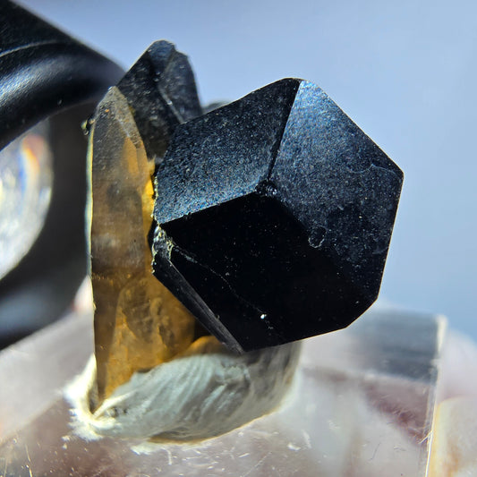 Symmetrische Schörl Turmalin, Rauchquarz Stufe Erongo, Namibia 22*19*13mm #13227