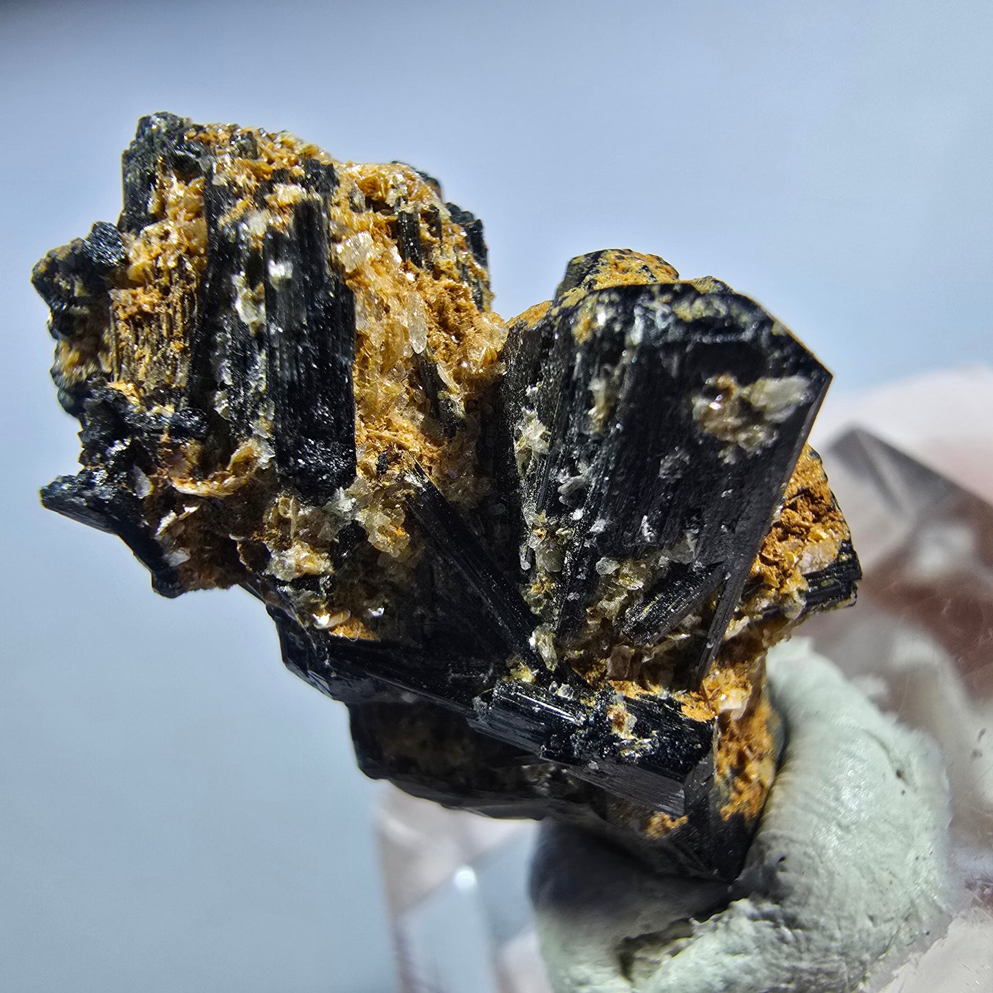 Seltene Schörl Turmalin, Muskovit Stufe Erongo, Namibia 28*18*14mm #13231