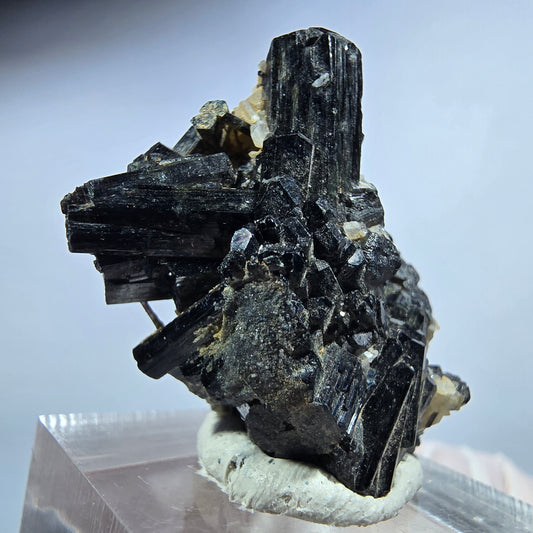 Seltene Schörl Turmalin, Rauchquarz Stufe Erongo, Namibia 31*22*18mm #13233