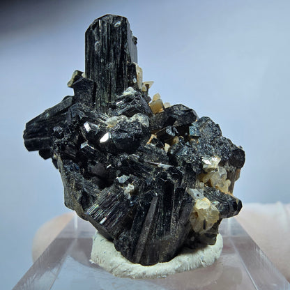 Seltene Schörl Turmalin, Rauchquarz Stufe Erongo, Namibia 31*22*18mm #13233