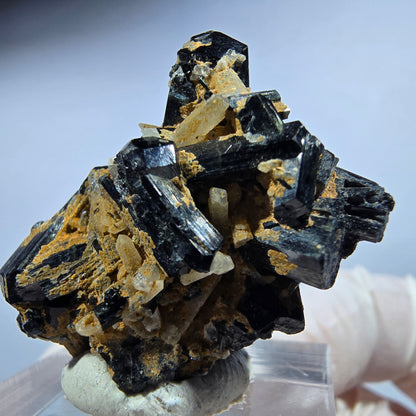 Seltene Schörl Turmalin, Rauchquarz Stufe Erongo, Namibia 31*22*18mm #13233