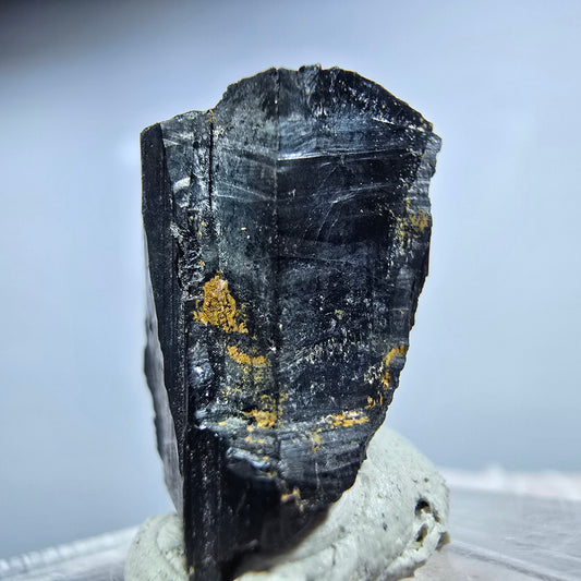 Schwarzer Schörl Turmalin Kristall Erongo, Namibia 20*19*14mm #13240