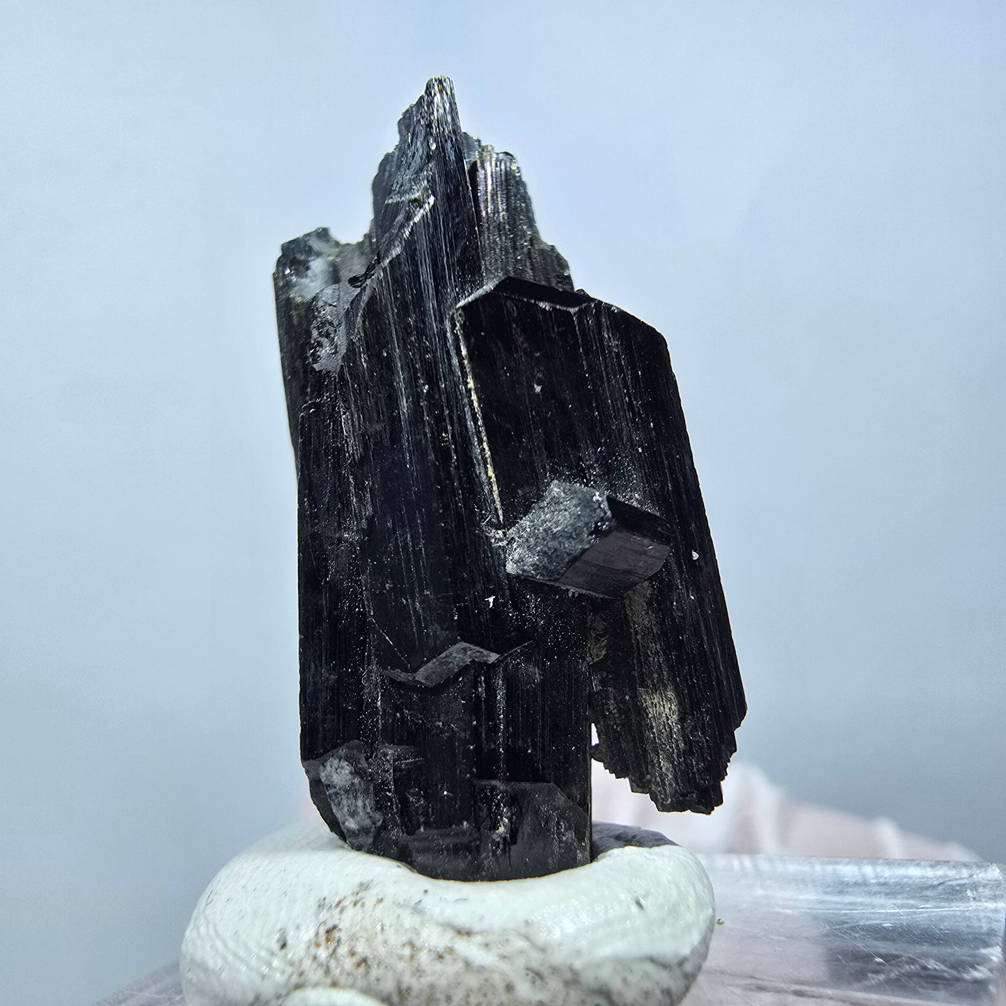 Seltene Schörl Turmalin Stufe, schwarz Erongo, Namibia 31*15*13mm #13241