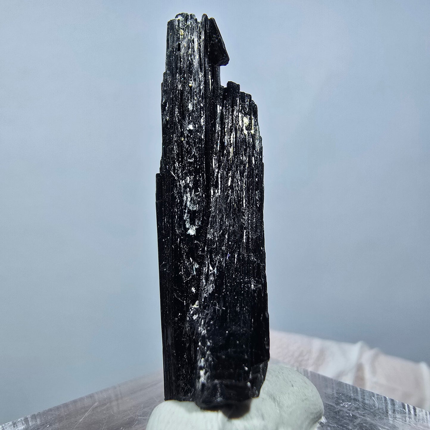 Seltene Schörl Turmalin Stufe, schwarz Erongo, Namibia 37*11*7mm #13242