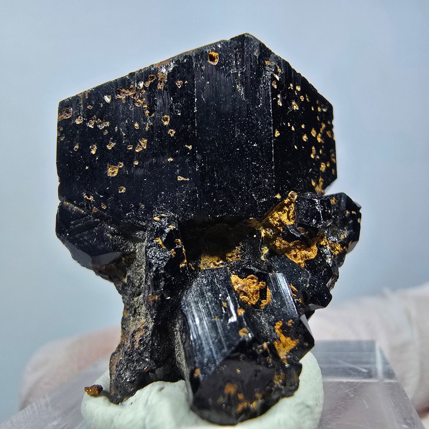 Symmetrische Schörl Turmalin Stufe Erongo, Namibia 30*24*23mm #13247