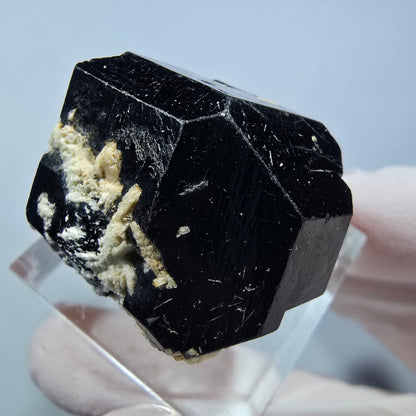 Symmetrische Schörl Turmalin, Orthoklas Stufe Erongo, Namibia 27*26*19mm #13249