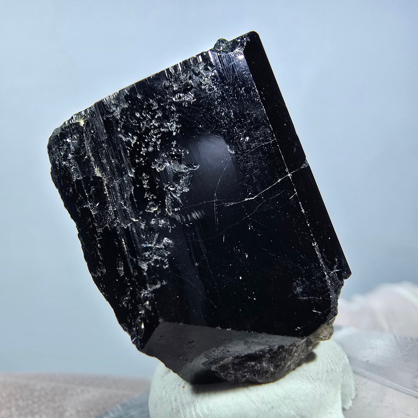 Seltene Schörl Turmalin Stufe, schwarz Erongo, Namibia 28*18*18mm #13250