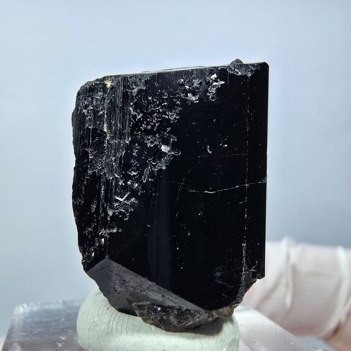 Seltene Schörl Turmalin Stufe, schwarz Erongo, Namibia 28*18*18mm #13250