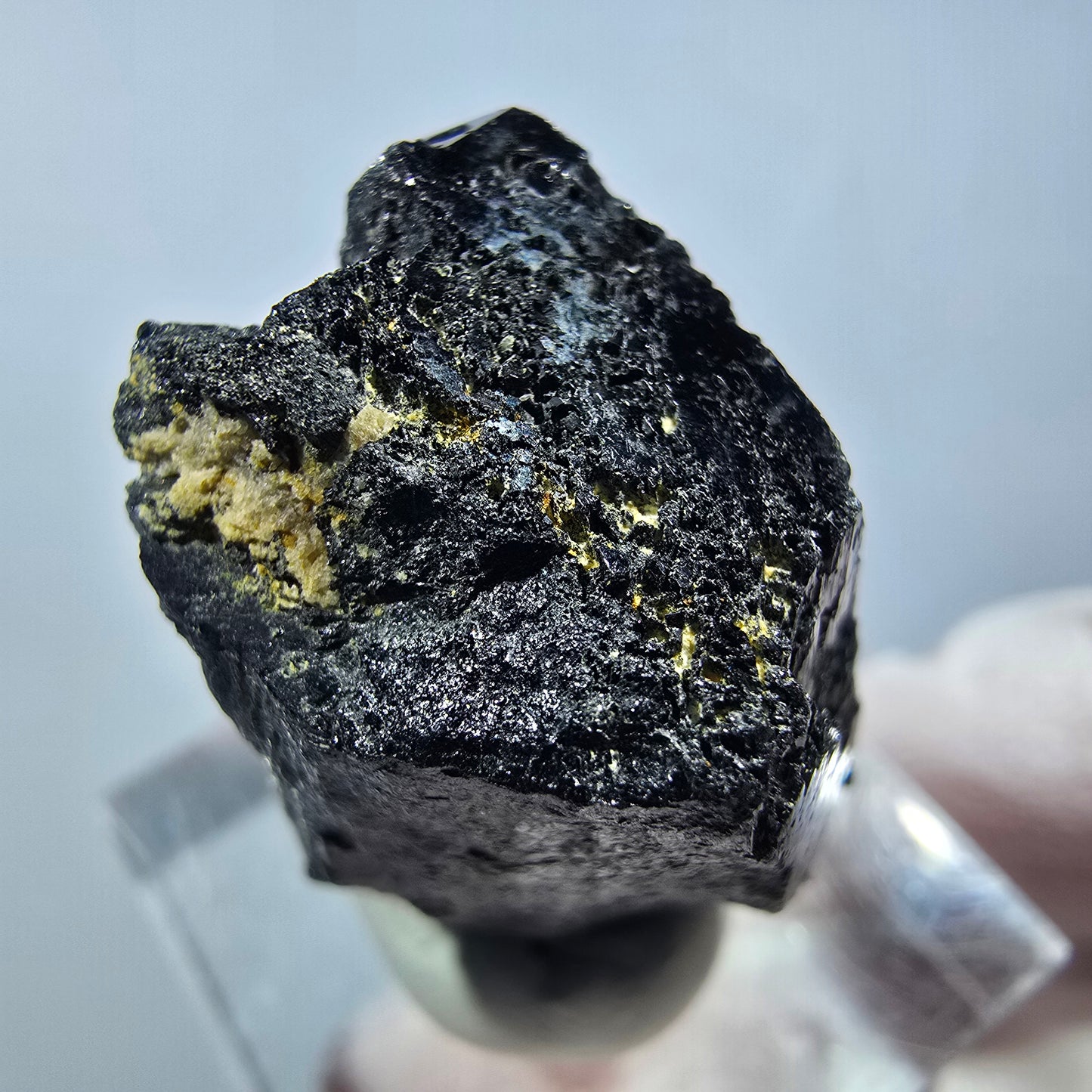 Seltene Schörl Turmalin Stufe, schwarz Erongo, Namibia 28*18*18mm #13250