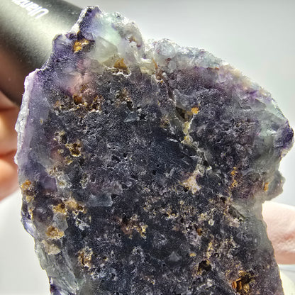 Seltene Phantom Fluorit Würfel Stufe, grün blau lila Okorusu, Namibia 63*50*35mm #13256