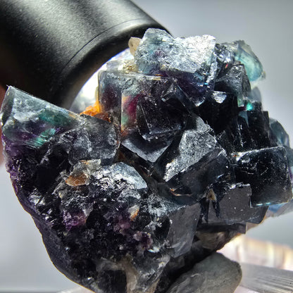 Seltene Phantom Fluorit Würfel Stufe, grün lila Okorusu, Namibia 50*38*21mm #13258