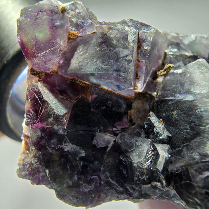 Seltene Phantom Fluorit Würfel Stufe, grün lila Okorusu, Namibia 50*34*37mm #13261