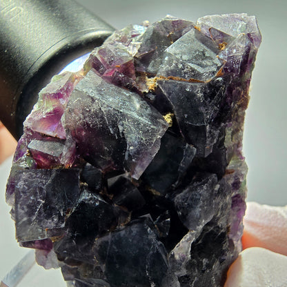 Seltene Phantom Fluorit Würfel Stufe, grün lila Okorusu, Namibia 50*34*37mm #13261