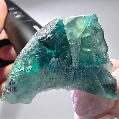 Phantom Fluorit Würfel Stufe, parkettiert Okorusu, Namibia 52*38*28mm #13264
