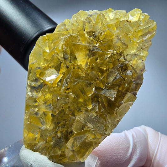 Phantom Fluorit Würfel Stufe gelb Honey Pocket Mine, Okorusu, Namibia 62*37*16mm #13273