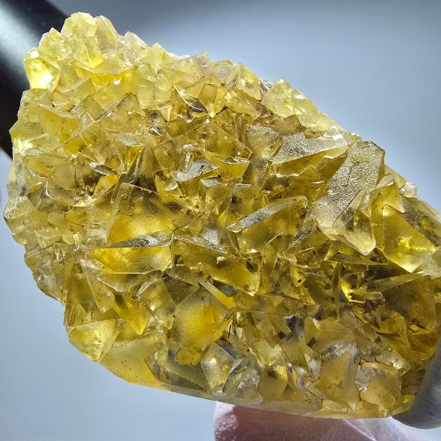 Phantom Fluorit Würfel Stufe gelb Honey Pocket Mine, Okorusu, Namibia 62*37*16mm #13273