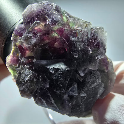 Seltene Phantom Fluorit Würfel Stufe, grün lila Okorusu, Namibia 51*32*21mm #13275