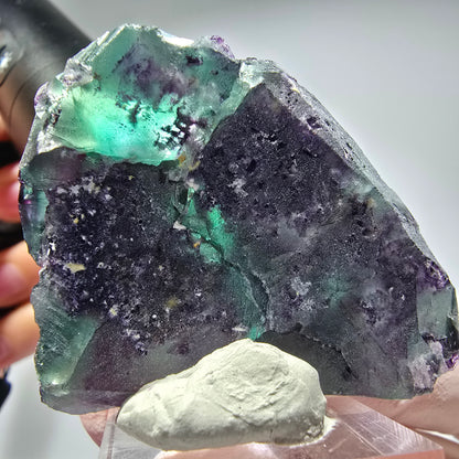 Seltene Phantom Fluorit Würfel Stufe, grün lila Okorusu, Namibia 51*44*27mm #13276