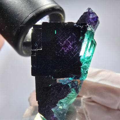 Phantom Fluorit Würfel Stufe, parkettiert 11:11 Angel Pocket, Namibia 49*40*20mm #13277