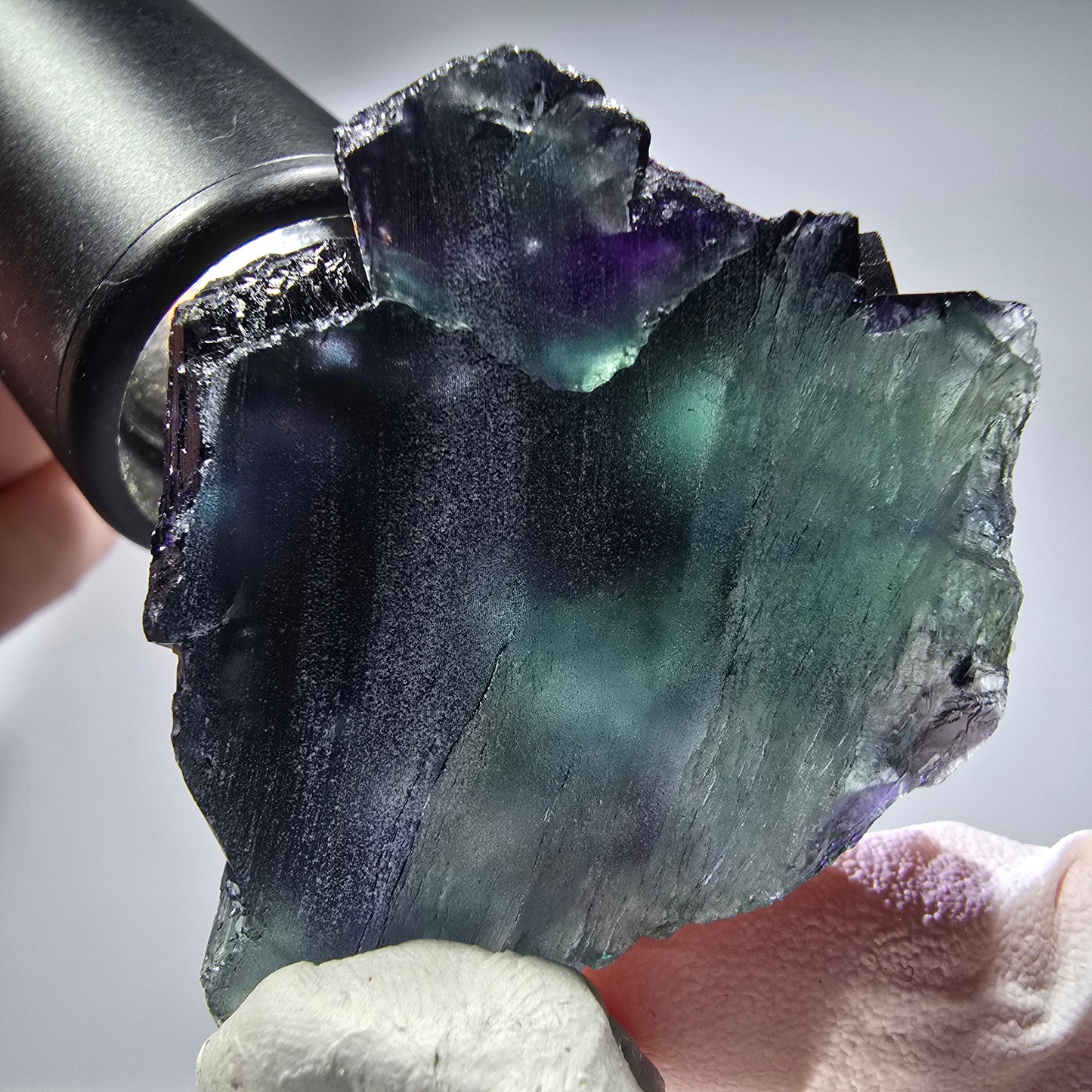 Phantom Fluorit Würfel Stufe, parkettiert 11:11 Angel Pocket, Namibia 49*40*20mm #13277