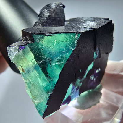 Phantom Fluorit Würfel Stufe, parkettiert 11:11 Angel Pocket, Namibia 49*40*20mm #13277