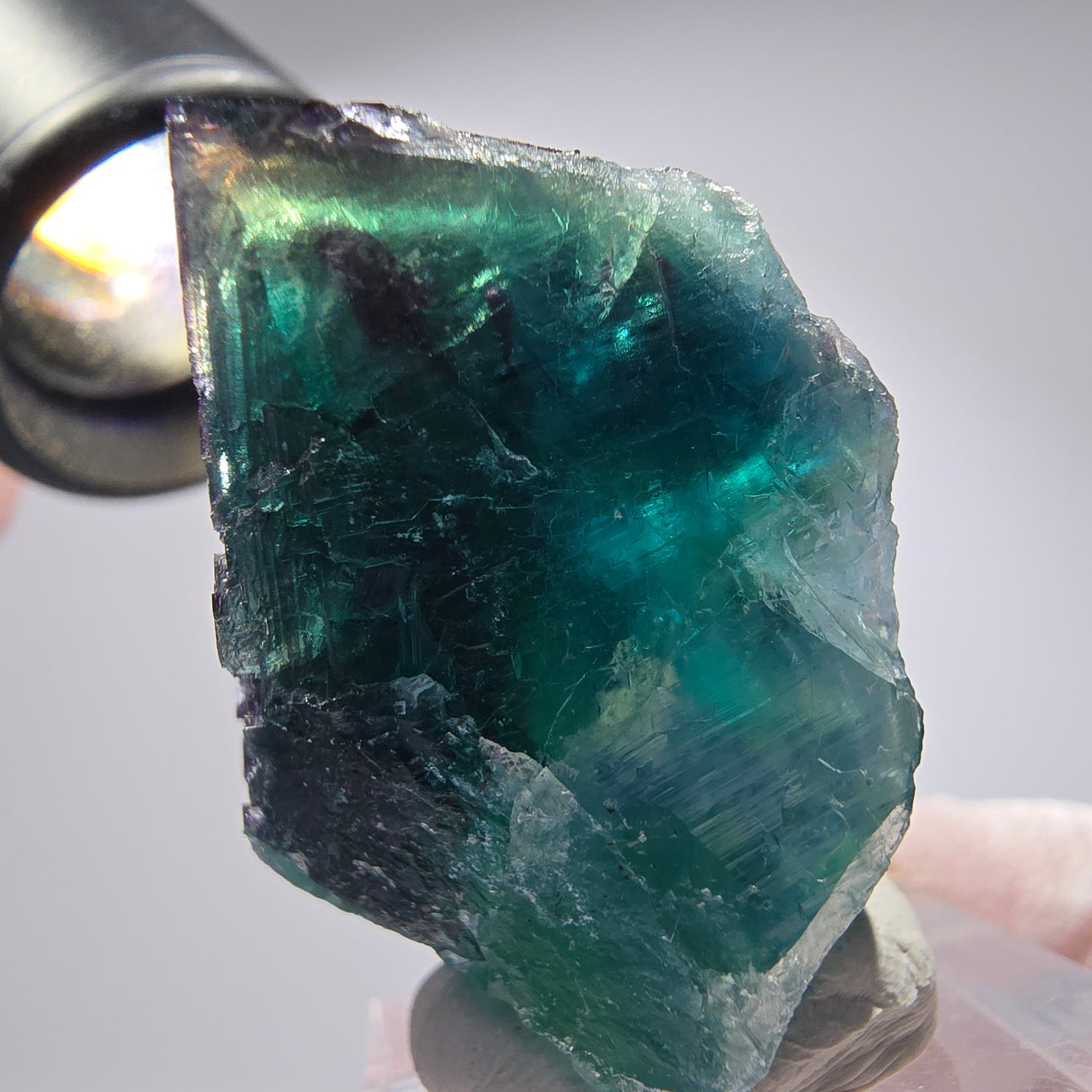 Phantom Fluorit Würfel Stufe, parkettiert Okorusu, Namibia 41*32*21mm #13278