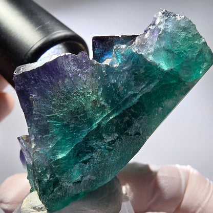 Phantom Fluorit Würfel Stufe, parkettiert Okorusu, Namibia 62*50*32mm #13281