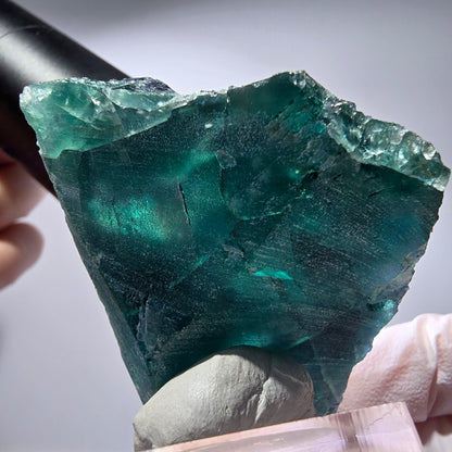 Phantom Fluorit Würfel Stufe, parkettiert Okorusu, Namibia 62*50*32mm #13281