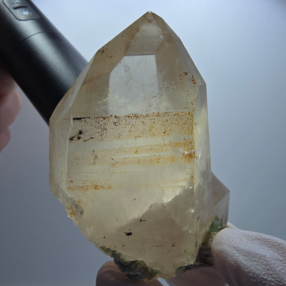 Große Phantom Rauchquarz, Fluorit, Muskovit Stufe Erongo, Namibia 83*50*45mm #13289