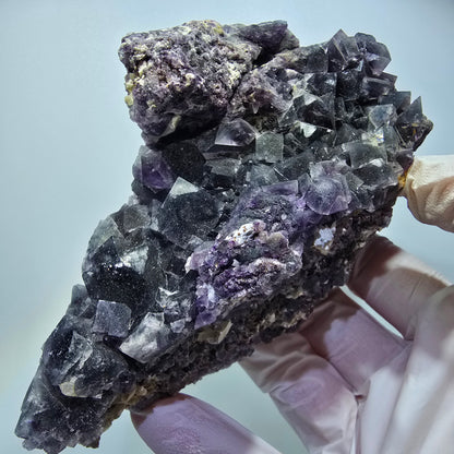 XL Phantom Fluorit Würfel Stufe, grün lila Okorusu, Namibia 137*74*51mm #13307