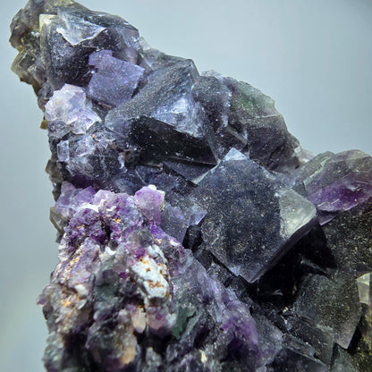 XL Phantom Fluorit Würfel Stufe, grün lila Okorusu, Namibia 137*74*51mm #13307