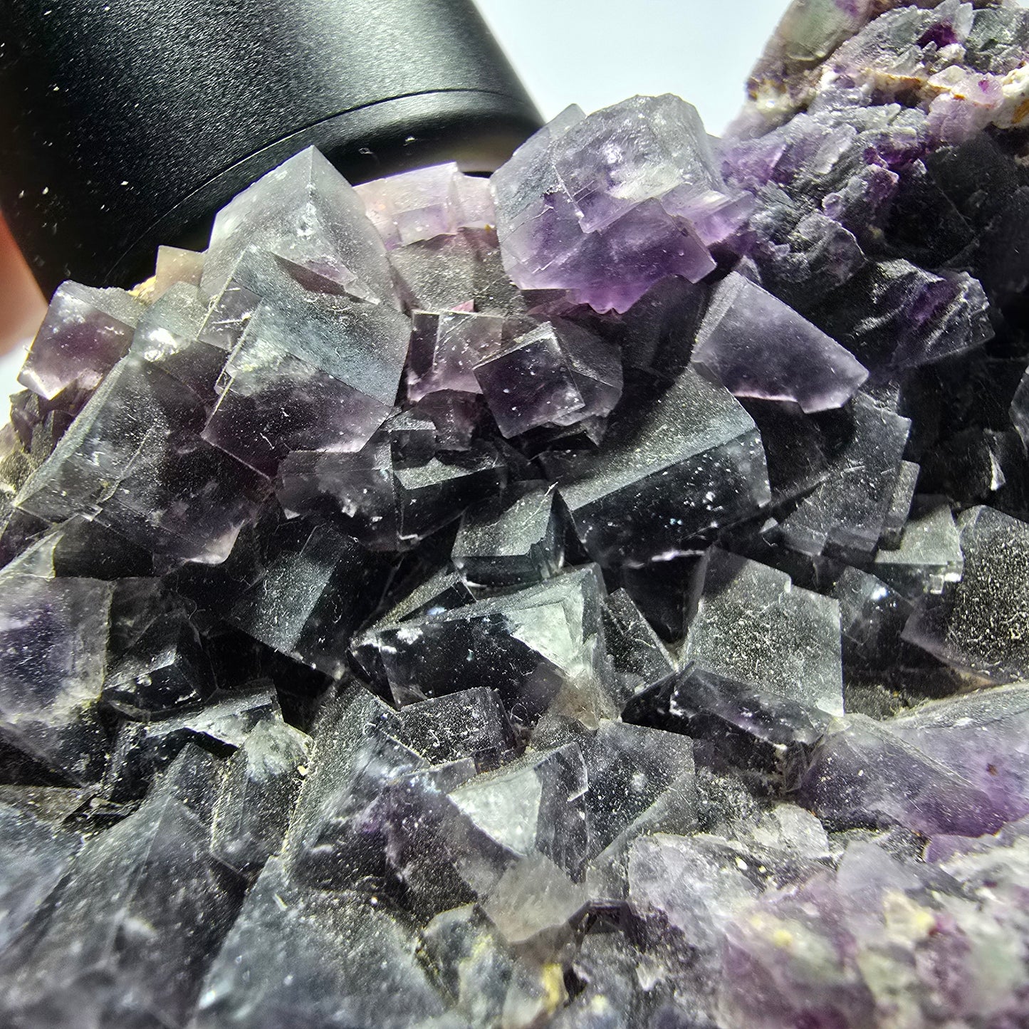 XL Phantom Fluorit Würfel Stufe, grün lila Okorusu, Namibia 137*74*51mm #13307
