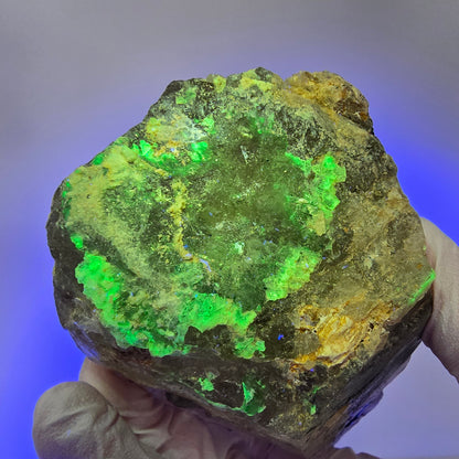 Große Skelett Rauchquarz, Fluorit, Hyalit, Schörl Turmalin Erongo, Namibia 138*71*75mm #13308