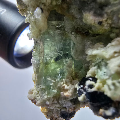Seltene Aquamarin, Hyalit Opal, Orthoklas Stufe Erongo Namibia 46*37*33mm #13324