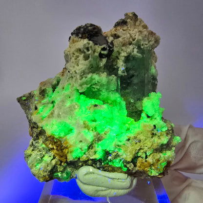 Seltene Aquamarin, Hyalit Opal, Orthoklas Stufe Erongo Namibia 46*37*33mm #13324