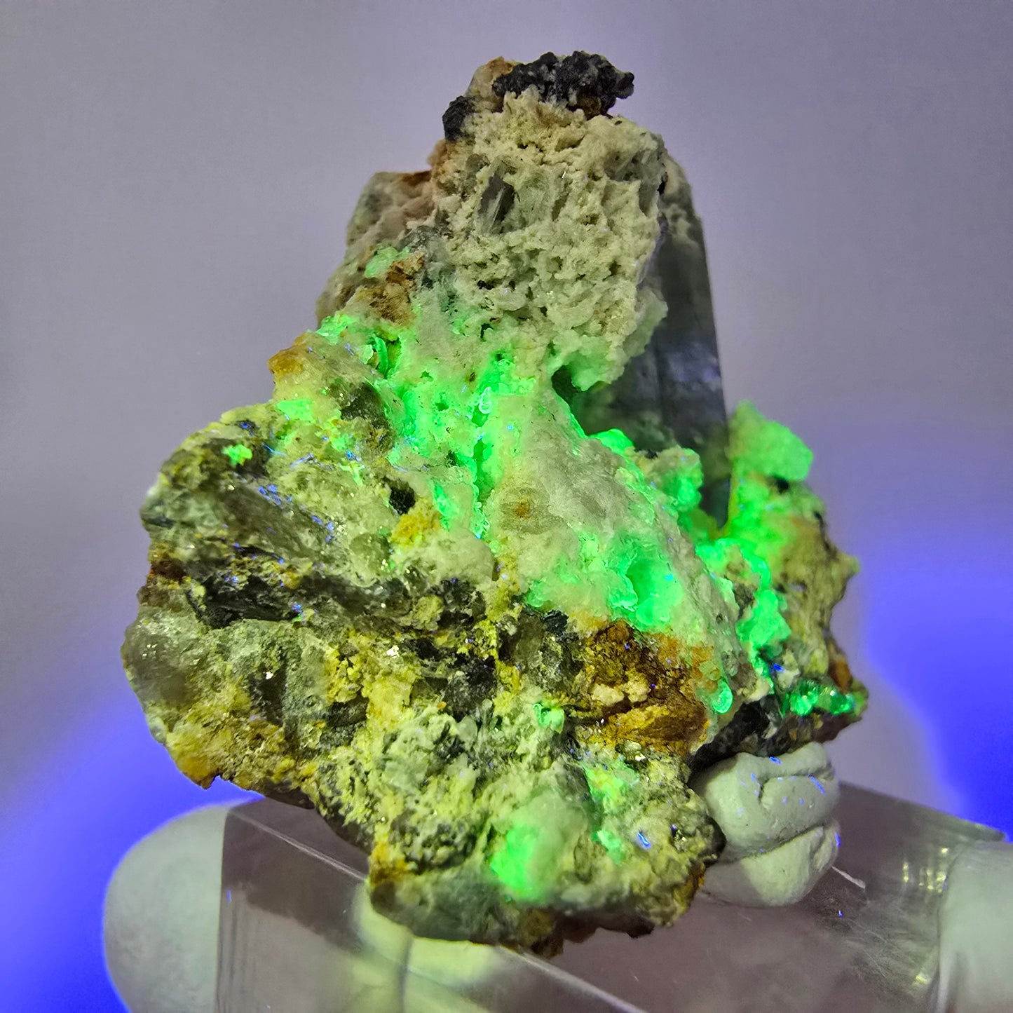 Seltene Aquamarin, Hyalit Opal, Orthoklas Stufe Erongo Namibia 46*37*33mm #13324