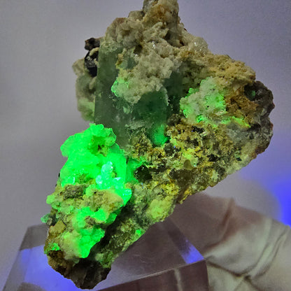 Seltene Aquamarin, Hyalit Opal, Orthoklas Stufe Erongo Namibia 46*37*33mm #13324