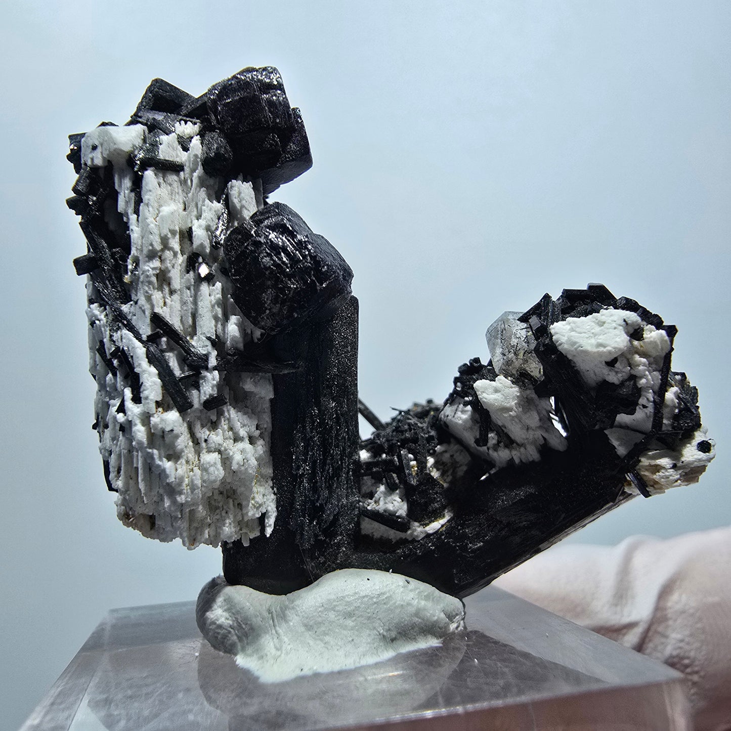Seltene Schörl Turmalin, Rauchquarz, Orthoklas Stufe Erongo, Namibia 47*29*19mm #13331