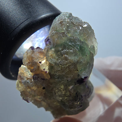 Seltene Phantom Fluorit Formation, grün lila Erongo Namibia 37*25*20mm #13336