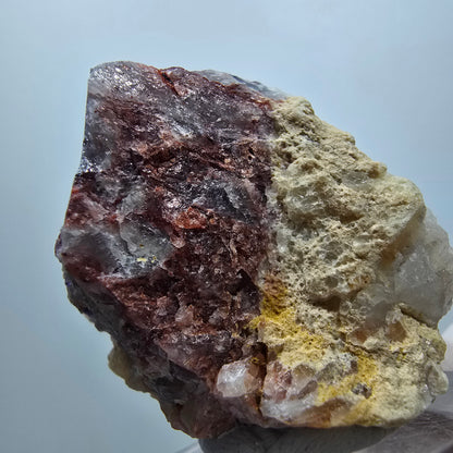 RUNDE Fluorit Kugel-Kristalle auf Quarz Stufe, lila Omehane, Namibia 36*35*26mm #13342