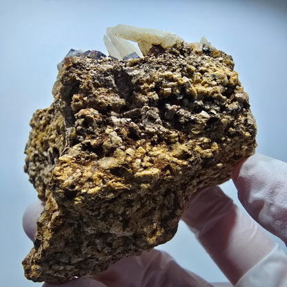 Seltene Phantom Fluorit Würfel, Quarz Stufe Brandberg, Namibia 74*55*61mm #13365