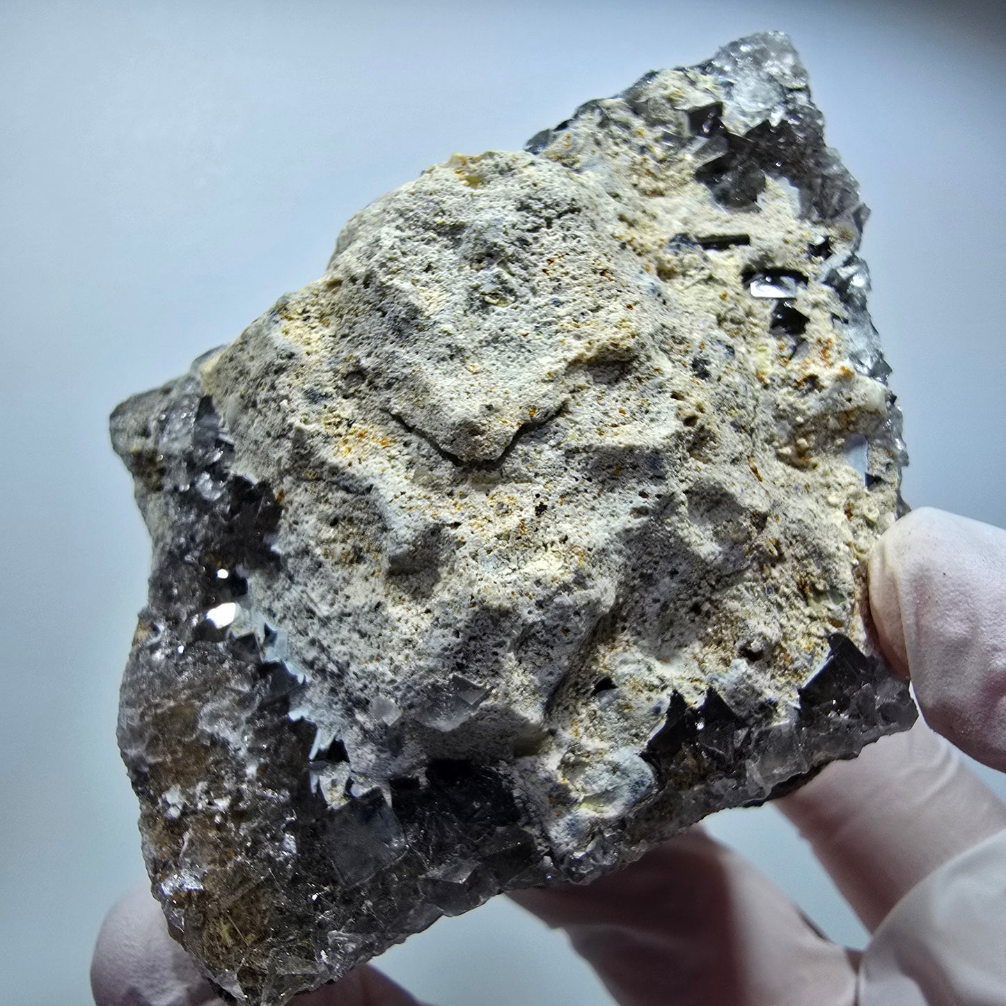 Große Phantom Fluorit Würfel Stufe, lila gestuft Erongo, Namibia 97*72*53mm #13366