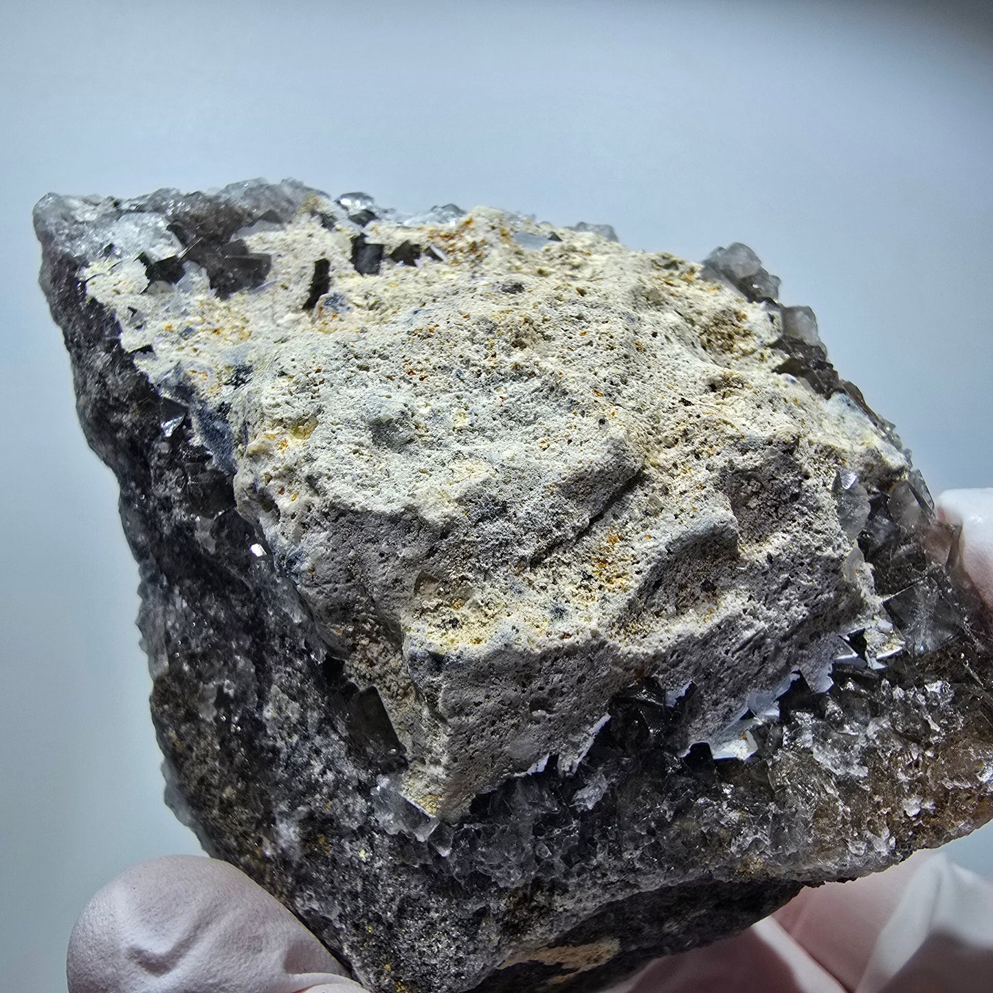 Große Phantom Fluorit Würfel Stufe, lila gestuft Erongo, Namibia 97*72*53mm #13366