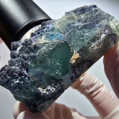 Phantom Fluorit Würfel Stufe, blau grün gestuft Omehane, Namibia 73*55*32mm #13367