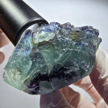 Phantom Fluorit Würfel Stufe, blau grün gestuft Omehane, Namibia 73*55*32mm #13367
