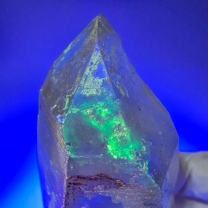 Phantom Skelett Rauchquarz mit Hyalit Opal Erongo, Namibia 90*40*33mm #13371