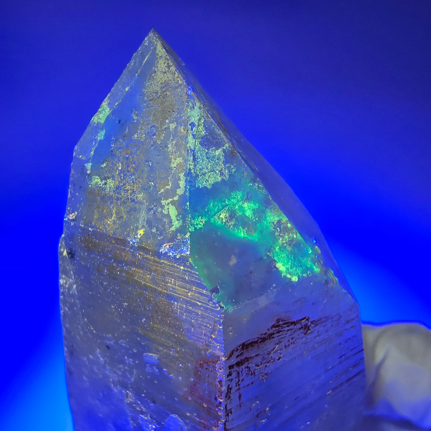 Phantom Skelett Rauchquarz mit Hyalit Opal Erongo, Namibia 90*40*33mm #13371